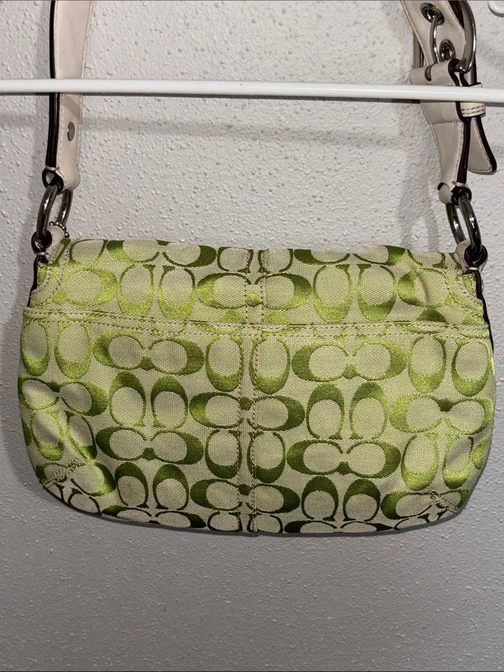 vintage Y2K-era Coach Soho Signature Flap Bag (specifically style F15668)